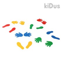 키더스 마커 8개 1세트 손모양 발모양 유아체육 손마커 발마커 인지능력 유아체육교구, 발모양 마커(8개 1세트)