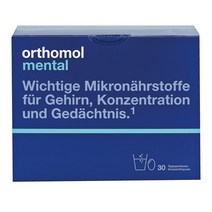 오쏘몰 멘탈 분말과 캡슐 30일분 orthomol mental 30 pc.