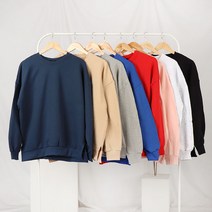 30대 남자 오버핏 옆트임 레이어드 무지 맨투맨