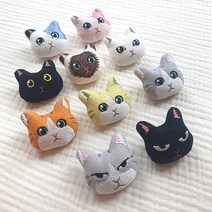 슬로우베베 에이씨 냥냥 고양이 뱃지 12종 동물인형 반려묘 집사템 브로치 장식 악세사리 선물