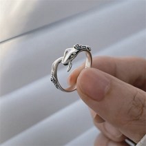 알 반지 빈티지 고딕 장미 뱀 모양 반지 여성 커플 펑크 동물 실버 색상 조절 남성 도매
