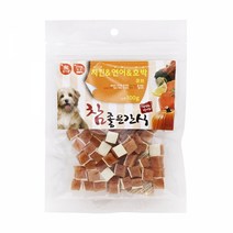 펫더맨 참좋은간식 치킨 연어 호박 큐브 100g 마른간식 반려견 훈련 댕댕이