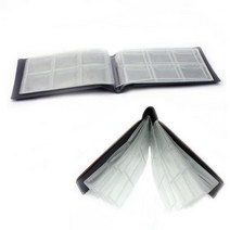 앨범 60 포켓 동전 홀더 블랙 PU 휴 용 페니형 돈 보관 책장 폴더 수집, 01 Grids 40mm B