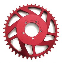 전기자전거 용품 BAFANG BBSHD 알루미늄 합금 전자 자전거 Chainring 전기 부품에 Ebike 42T 체인 링 오프, Red, CHINA