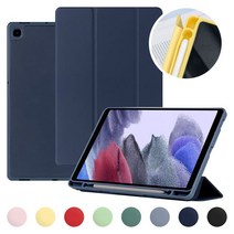 갤럭시탭A7 10.4 TZ-37 실리콘 TPU 심플 커버 케이스, 블랙