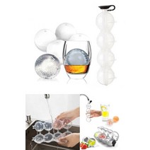 제빙기 1 pcs 볼 아이스 몰드 4 pcs 매직 스피어 아이스 몰드 차가운 음료 몰드 제빙기