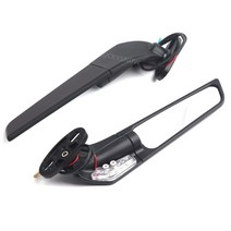 오토바이 부품 스즈키 gsxr 600 750 1000 gsx1300r gsx650f 윙, 가벼운 큰 거울, 1개