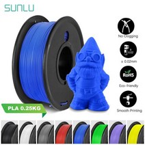 3D 프린터 소모품 필라멘트 SUNLU PLA 3D 필라멘트 250G 펜 리필 1.75MM 소형 스풀 무취 FDM 프린터 소재, 07 PLA 250G Blue