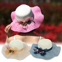 엘로시오 플라워 플로피 햇 비치모자