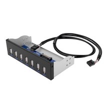 외장cd롬 플레이어 odd 전면 패널 pc 9 핀 7 포트 usb 2.0 허브 인치