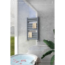 욕실용 난방기 라디에이터 화장실 수건 벽걸이 스팀, 1m화이트
