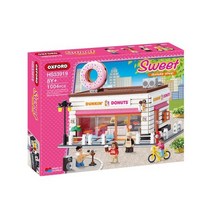 HS33919 스위트던킨도넛매장 /실내 완구 소블럭 블록 창의력