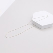 925실버 얇은 실크 뱀줄 체인 목걸이