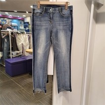 [올리비아로렌(아울렛)] 올리비아로렌 SH02 일자핏 워싱 데님팬츠 VVCMPXM4281