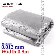 사과반사필름 은빛 검정 반사 필름 과수원 티 심기 플라스틱 뿌리 덮개 온실 식물, 길이 20m, 폭 0.8m