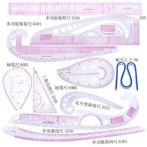 도색부스 10 개/몫 플라스틱 눈금자 바느질 곡선 양재 측정 재단사 공예 도구 세트 드로잉 모델 CZ-16