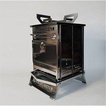 블랙몬스터 캠핑 불멍 화로대 우드스토브 화롯대 차박 캠핑 비비큐 그릴 그리들 블랙엠 캠핑용품, 원형화로대풀세트+파이어링추가