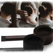 헤어끈 당고머리 스틱밴드 똥머리 만두머리 올림머리, 2-똥머리밴드-딥커피