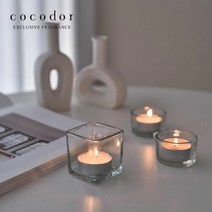 코코도르 티라이트 유리홀더 3개입, 02_유리홀더/사각형/3입