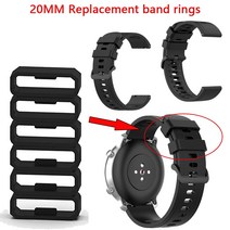 고무 교체 시계 스트랩 밴드 키퍼 루프 보안 홀더 리테이너 링 garmin 호환 호, 01 20MM_02 5pcs