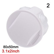 1Pcs 방수 전원 케이스 야외 ABS 플라스틱 IP65 전기 제어 DIY 실내 와이어 쉘 연결 케이블 분기 정션 박스, 80x50mm