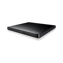 LG 전자 8X USB 2.0 슈퍼 멀티 울트라 슬림 휴대용 DVD 라이터 드라이브 +/-RW M-DISC 지원 외장 드라이브(블랙) GP65NB60