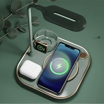 머레이 4in1 무드등+스탠드 무선충전기 M100, 삼성전용 - 블랙, 삼성전용-블랙, 1개