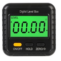 디지털수평계 Digital Inclinometer Gauge Angle Meter Finder 360 Degree Protractor Base Small Electronic Too, 02 빨간