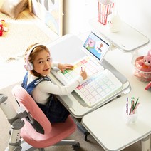 위드그로우 스마트2.0 높낮이조절 아동책상, 그레이(수도권 외-택배)