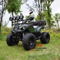 125cc 오토바이 다목적운반차 네발오토바이 농업용사륜바이크 레저용 산악 오프로드, 밀리터리 그린 디럭스 에디션