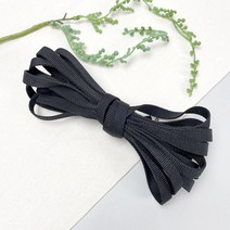 핀쿠션 1cm 잔골 폴리 웨이빙끈 (5마), 블랙 (5마)