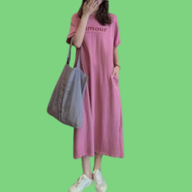 루즈핏 빅사이즈 원피스 바캉스 동남아 여행 반팔 티셔츠