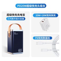 올인원파워뱅크 캠핑용베터리 220V 급속충전 100 000mAh 비상용품, 60000mAh, D