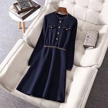 FANSYLI 가을 여성스러운 원피스 미디 이너 레깅스 11B4