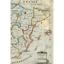 18th century map of Spain and Portugal - A Poetose Notebook / Journal / Diary (50 pages/25 sheets) Paperback, Poetose Press