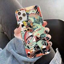 DU YNDFCNB Jean Michel Basquiat Art 낙서 전화 케이스 iphone 13 11 12 pro XS MAX 8 7 6 6S Plus X 5S S E