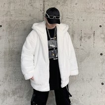힙합 스트릿 오버핏 후리스 집업 점퍼 패딩 점퍼 패딩