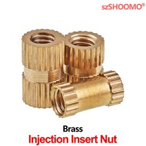 황동 스트레이트 널 인서트 너트 플라스틱 사출 금형 M1.4 M2, 07 L10_10 M6xOD8 (20Pcs)