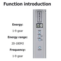 충격파 치료 기계 ED 통증 완화 카이로프랙틱 조정 도구 교정 2 인 1 척추 마사지, 02 UK Plug