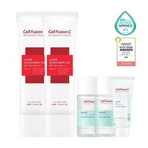 (셀퓨전씨(CELL FUSION C)) 레이저 썬스크린 50ml+50ml(+미니어처 3종), 6.없음