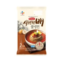 CJ 초간단 매콤달큰시원한배물냉면1940g(2인) 식사대용 청소년 아이들 여름별미 자취 혼밥 손님 생파, 4개