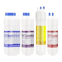 [필터테크] 코웨이 P-5200L 1년세트 정수기필터호환 고급형 9인치 11인치 단방향 (, 상세 설명 참조