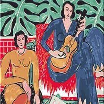 모모픽스페인팅 DIY명화그리기 60x75cm, WH06 앙리마티스 뮤직