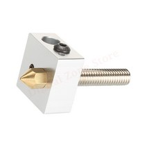 히터 블록 핫 엔드 키트 30mm 길이 압출기 1.75mm 스로트 튜브 MK8 Makerbot Anet A8 3D 프린터용 노즐, 한개옵션0