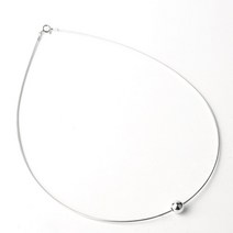 제이엠코 순은 실버 오메가와이어 목걸이줄 8mm은볼 펜던트 목걸이 1mm 2mm 은목걸이