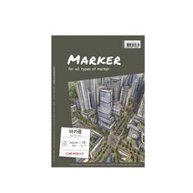 세르지오 마카용 스케치북 70g A5사이즈 마카패드 마카용패드 마카지 마카용드로잉북 마카스케치북 소묘마, 단일사이즈