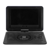 13 9 인치 휴대용 홈 자동차 DVD 플레이어 VCD CD 게임 TV USB 회전 화면 원격 컨트롤러 미국 영국 EU 미디어, Blue US Plug