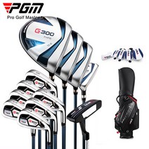 PGM G300 남성 초보자 입문용 티타늄 골프채 풀세트 MTG025, 카본 S급 12종세트+골프가방(QB034)