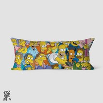 심슨 캐릭터 롱 쿠션 대형인형 빅쿠션 바디필로우 인형 숙면 다리쿠션 안고자는 긴 베개 몰랑이 죽부인쿠션 애착인형, M.13 + 30x50cm
