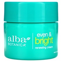Alba Botanica 이븐 브라이트 리뉴잉 크림 스위스 알파인 복합체 함유 57g(2oz)